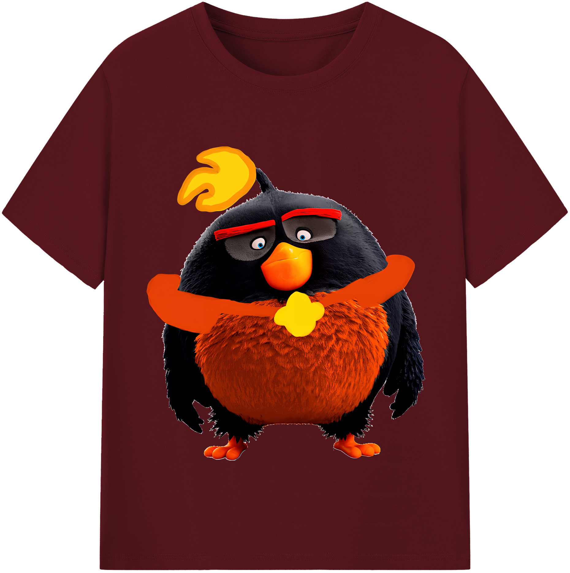 （画像用） Angry Birds アングリーバード 綿100％半袖Tシャツ（フロントプリント）